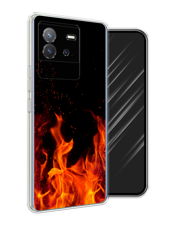 

Чехол Awog на Vivo T2 4G "Все в огне", Оранжевый;черный, 269550-1