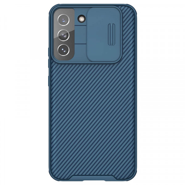 

Чехол Nillkin CamShield Pro из пластика и TPU защита камеры для Samsung Galaxy S22 Plus, Синий
