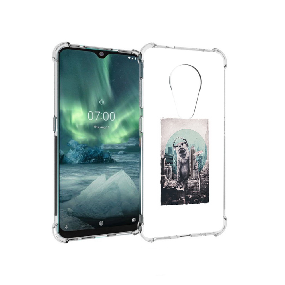 

Чехол MyPads Tocco для Nokia 7.2 выдра в городе (PT139171.105.283), Прозрачный, Tocco
