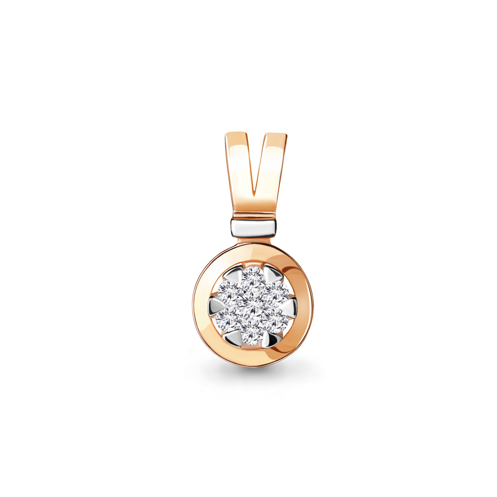 

Подвеска из серебра с фианитом Aquamarine 24266А_925_з, 24266А_925_з