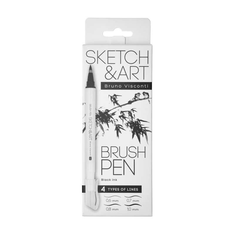 

Ручка -кисть Sketch&Art 4шт., 36-0030