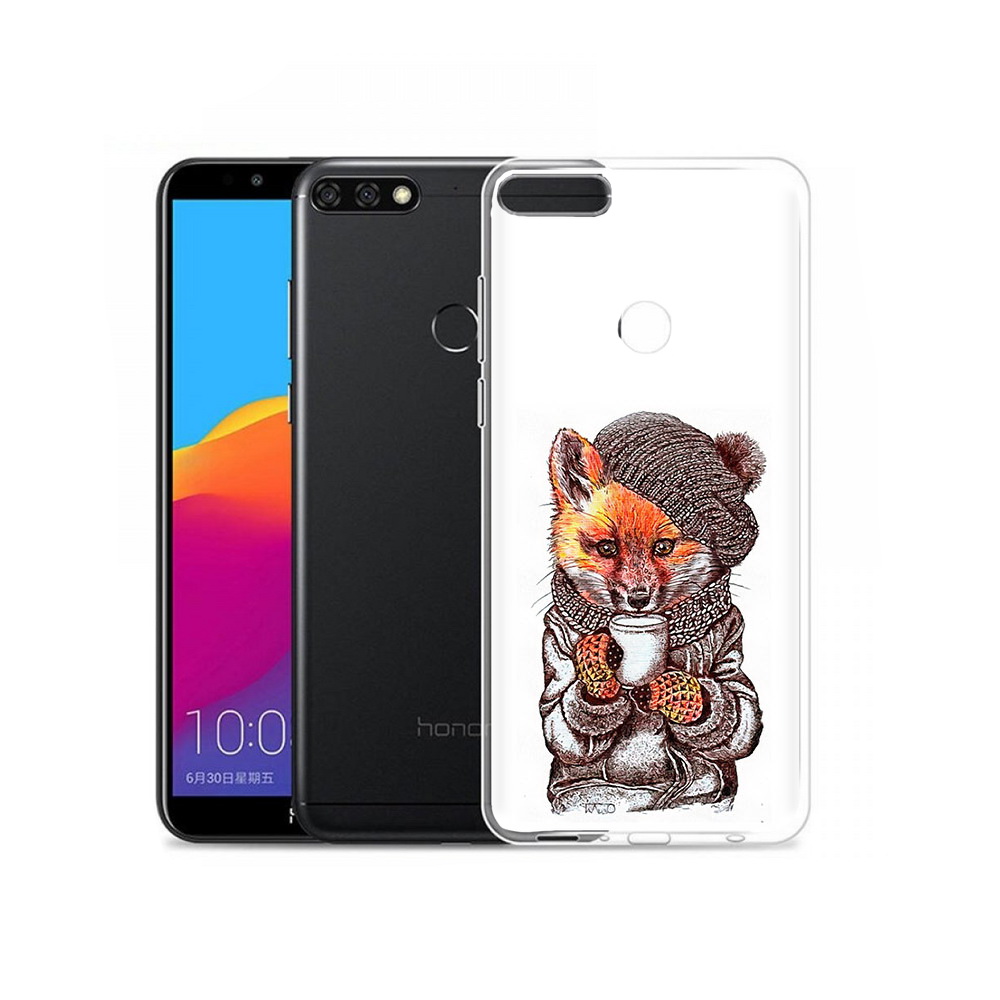 

Чехол MyPads Tocco для Honor 7C Pro лиса в шапке (PT113786.47.437), Tocco