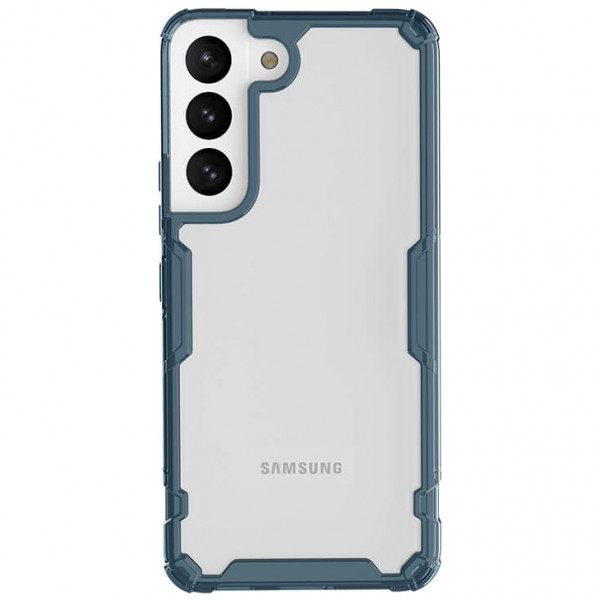 

Прозрачный силиконовый чехол Nillkin Nature PRO для Samsung Galaxy S22, Синий