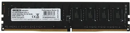 

Оперативная память AMD (R748G2606U2S-U), DDR4 1x8Gb, 2666MHz