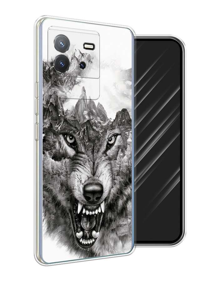 

Чехол Awog на Vivo T2 4G "Волк в горах", Серый;белый;бежевый, 269550-1