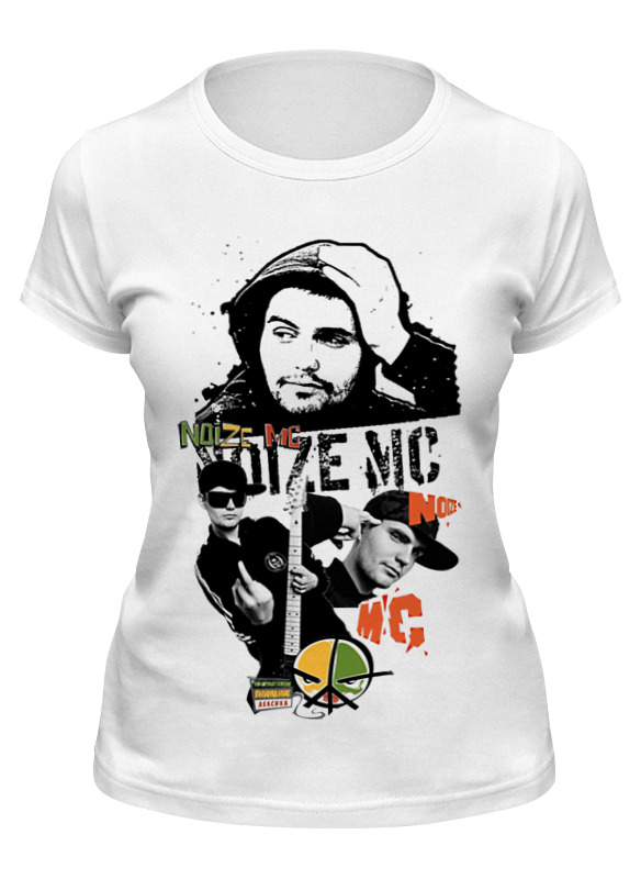 

Футболка женская Printio Noize mc белая S, Noize mc