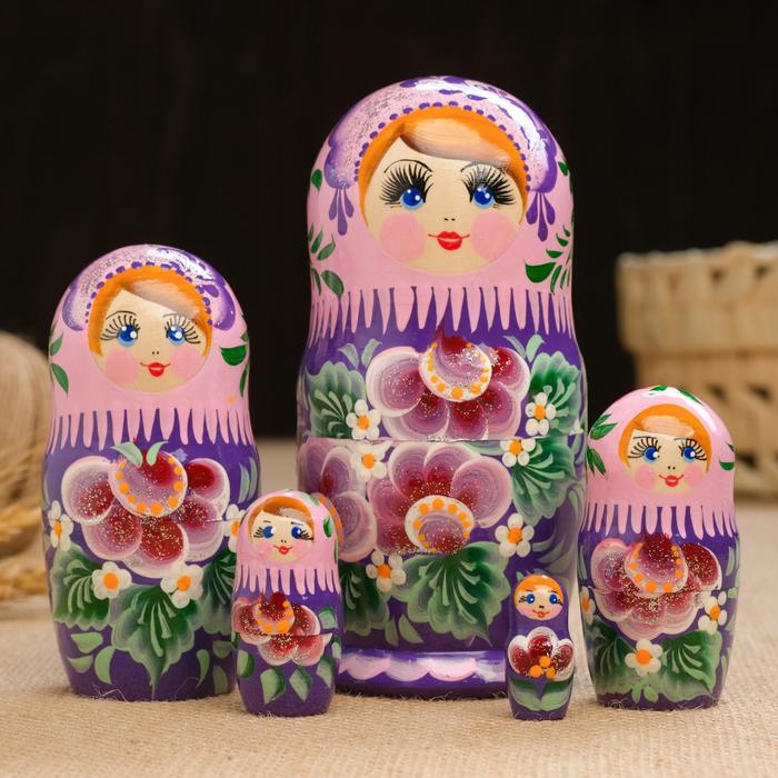 

Sima-land 5 кукол, "Алла" сиреневая, 14-15 см, ручная роспись