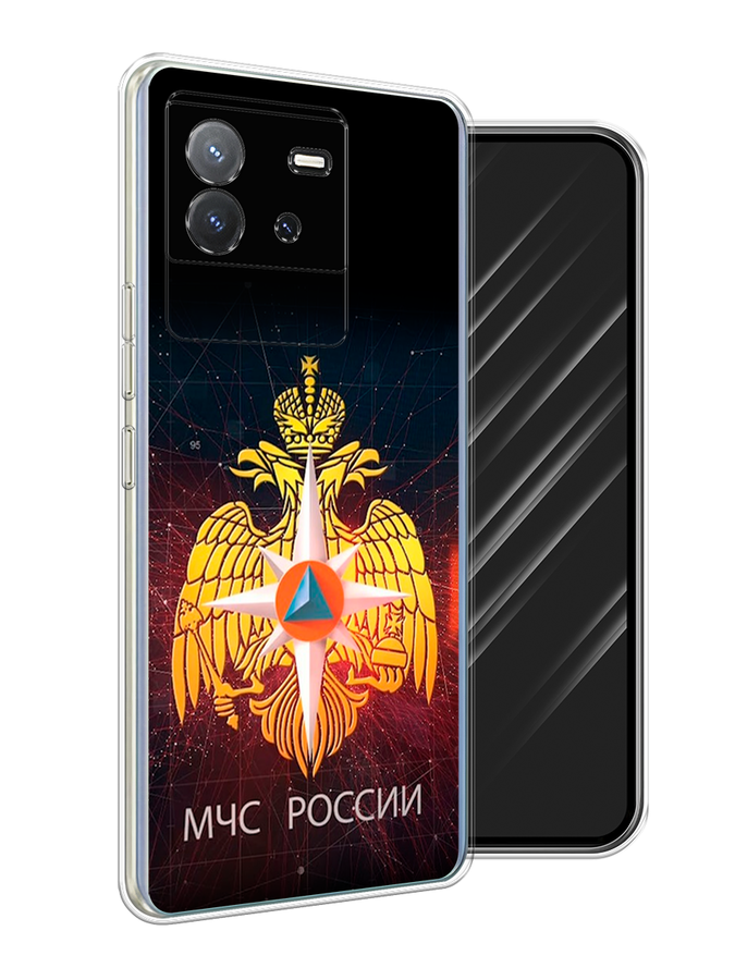 

Чехол Awog на Vivo T2 4G "МЧС России", Черный;желтый;красный, 269550-1