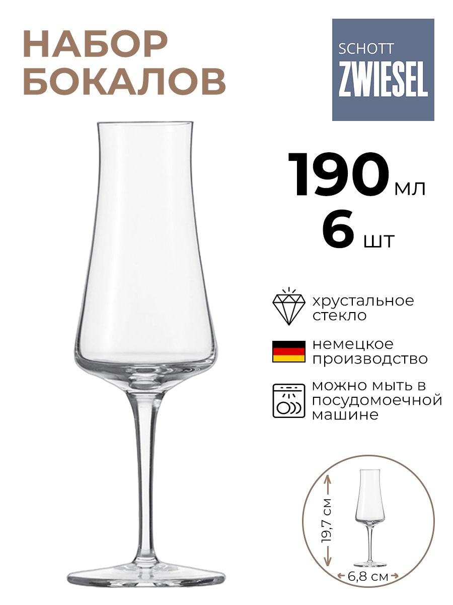 

Набор бокалов SchottZwiesel 6шт 190мл, Прозрачный