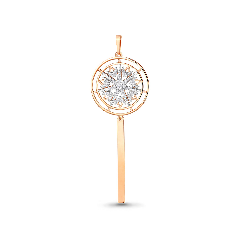 

Подвеска из серебра с фианитом Aquamarine 24260А_925_з, 24260А_925_з