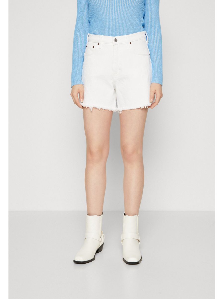 

Повседневные шорты женские Abercrombie & Fitch A0F21S02Z белые 34, Белый, A0F21S02Z