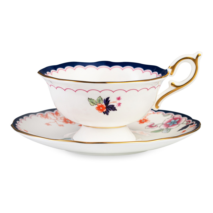 Чашка чайная с блюдцем Wedgwood Wonderlust Цветущий жасмин 140 мл фарфор пк 12296₽