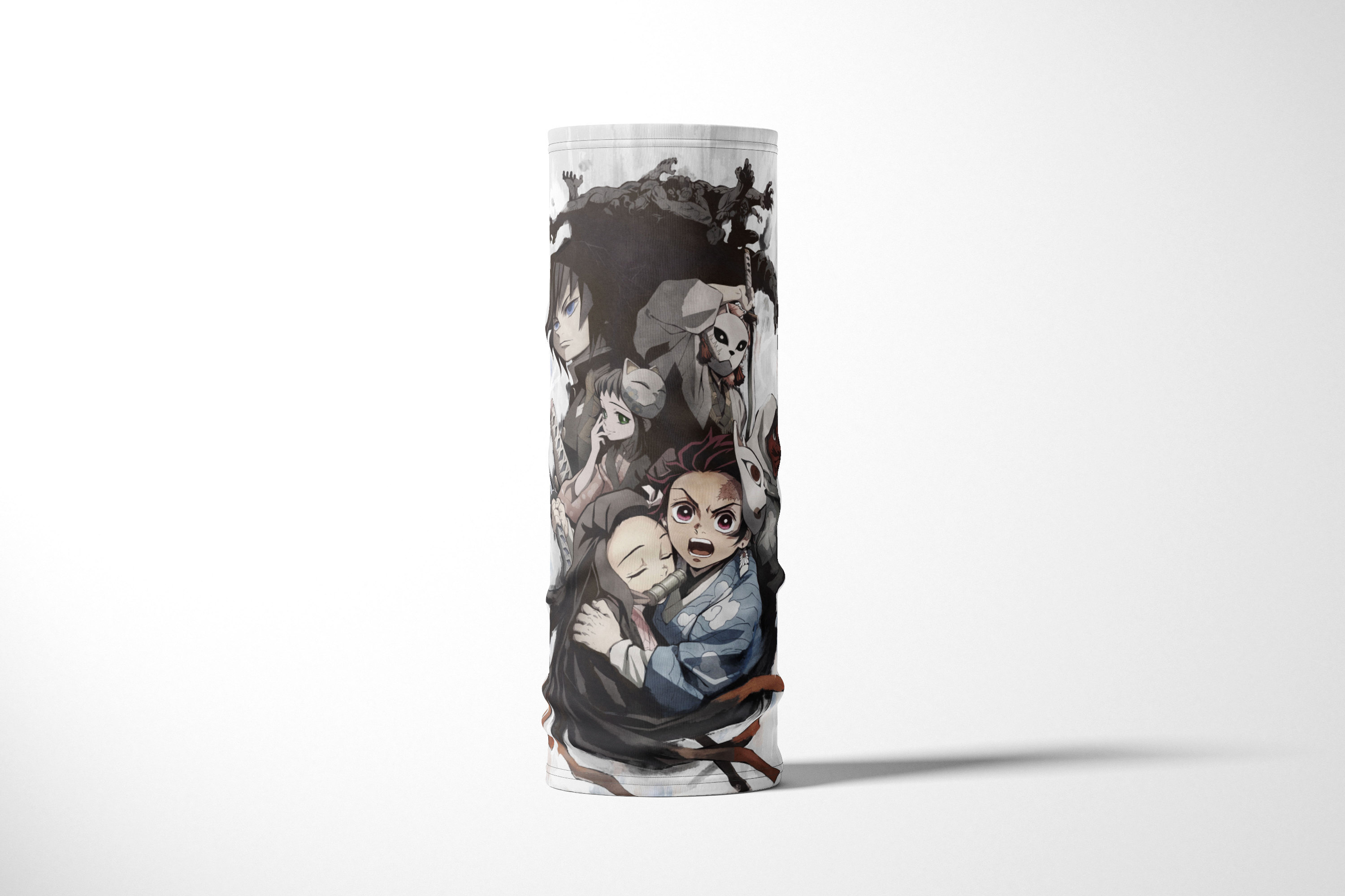 

Бандана / Бафф / Снуд-трансформер / Аниме / Kimetsu no Yaiba на сером, Разноцветный, BBuffVM_VM1784613
