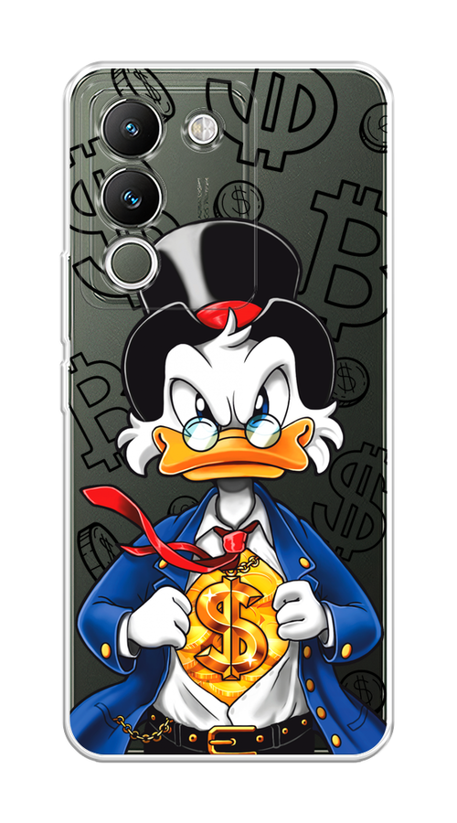 

Чехол на Vivo V29e 5G "Scrooge Goldman", Черный;белый;синий, 269650-1