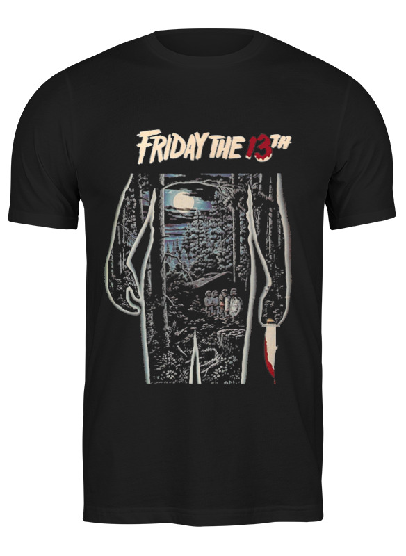 

Футболка мужская Printio Friday 13 черная S, Черный, Friday 13