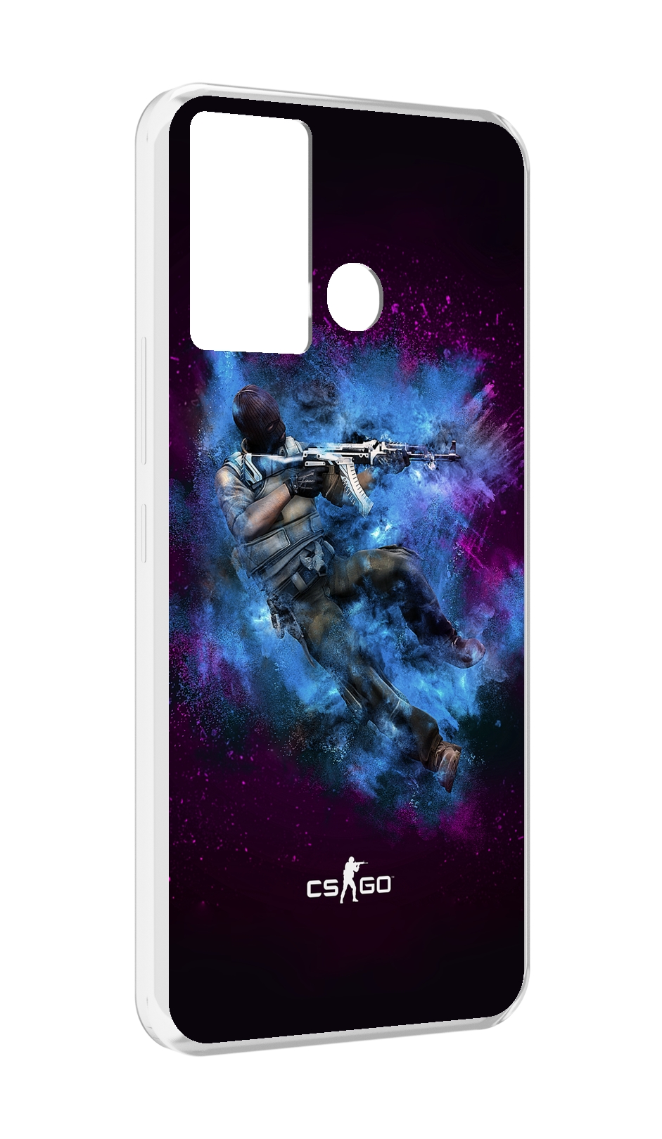 

Чехол MyPads CS-go-террорист для Infinix Hot 12 Play, Прозрачный, Tocco