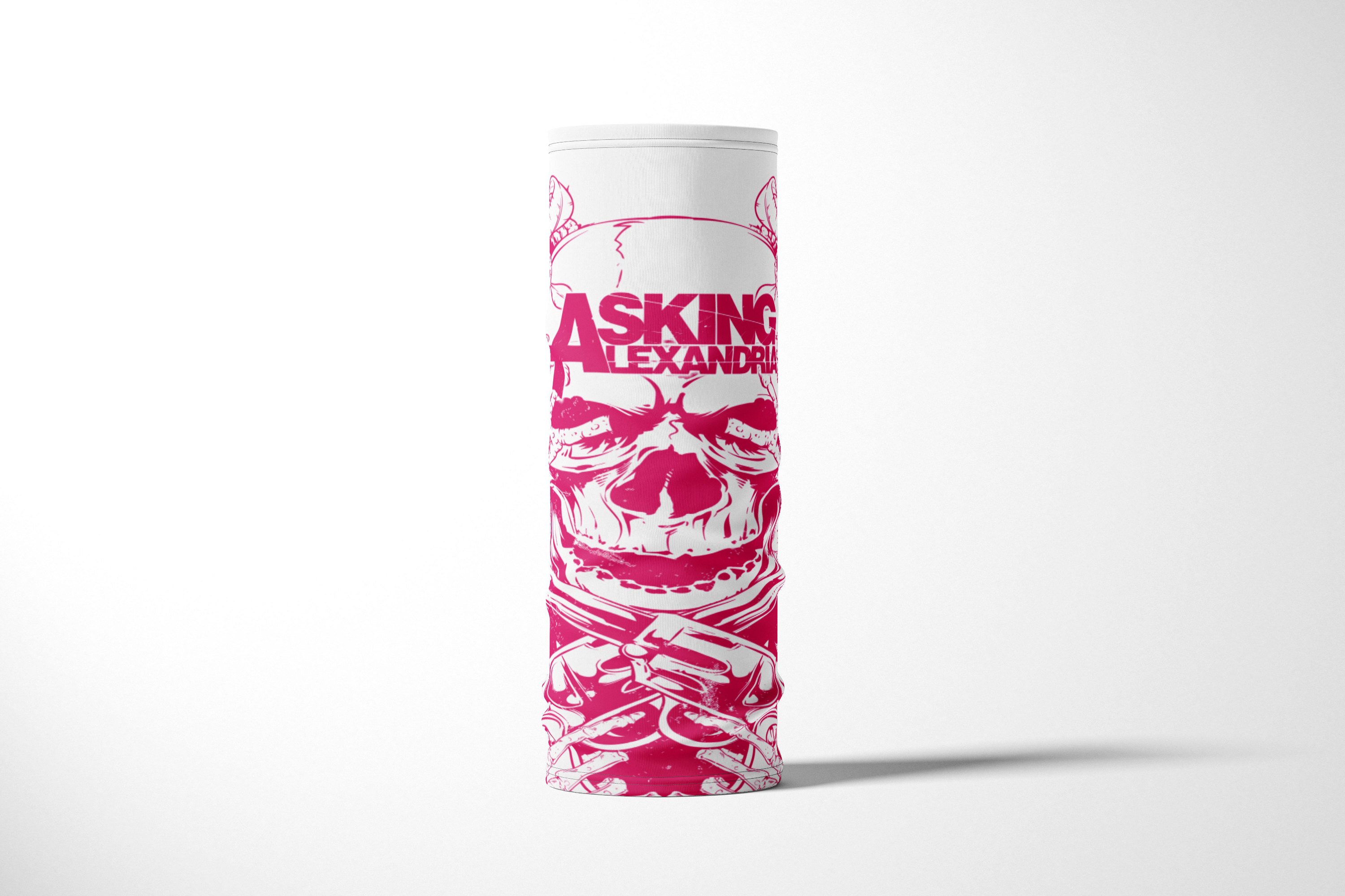 

Бандана / Бафф / Снуд-трансформер / Рок / Asking Alexandria, Белый;розовый, BBuffVM_VM1780365