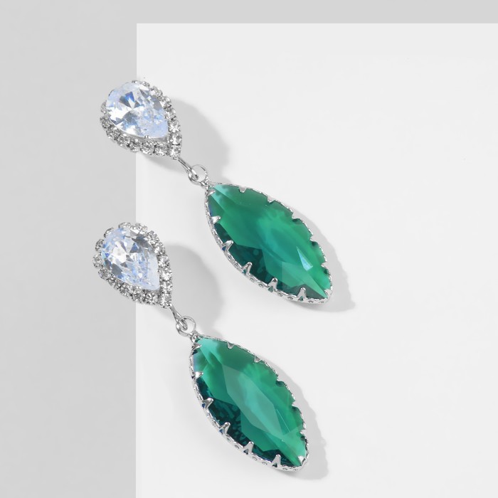 

Серьги из металла Queen Fair 9691686, фианит, 9691686