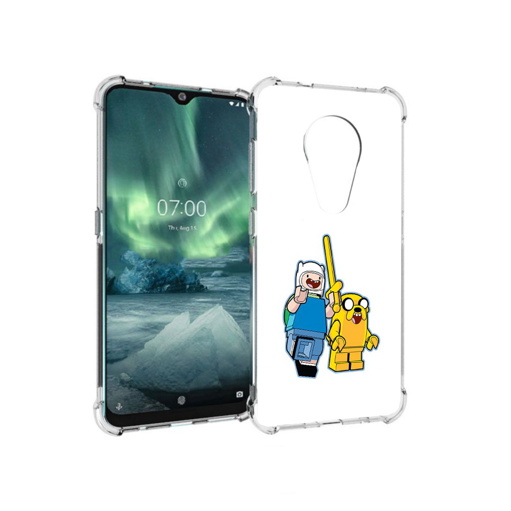 

Чехол MyPads Tocco для Nokia 7.2 время приключений лего (PT139171.105.274), Прозрачный, Tocco