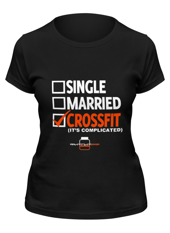 фото Футболка женская printio фитпит.рф - спортивное питание черная s