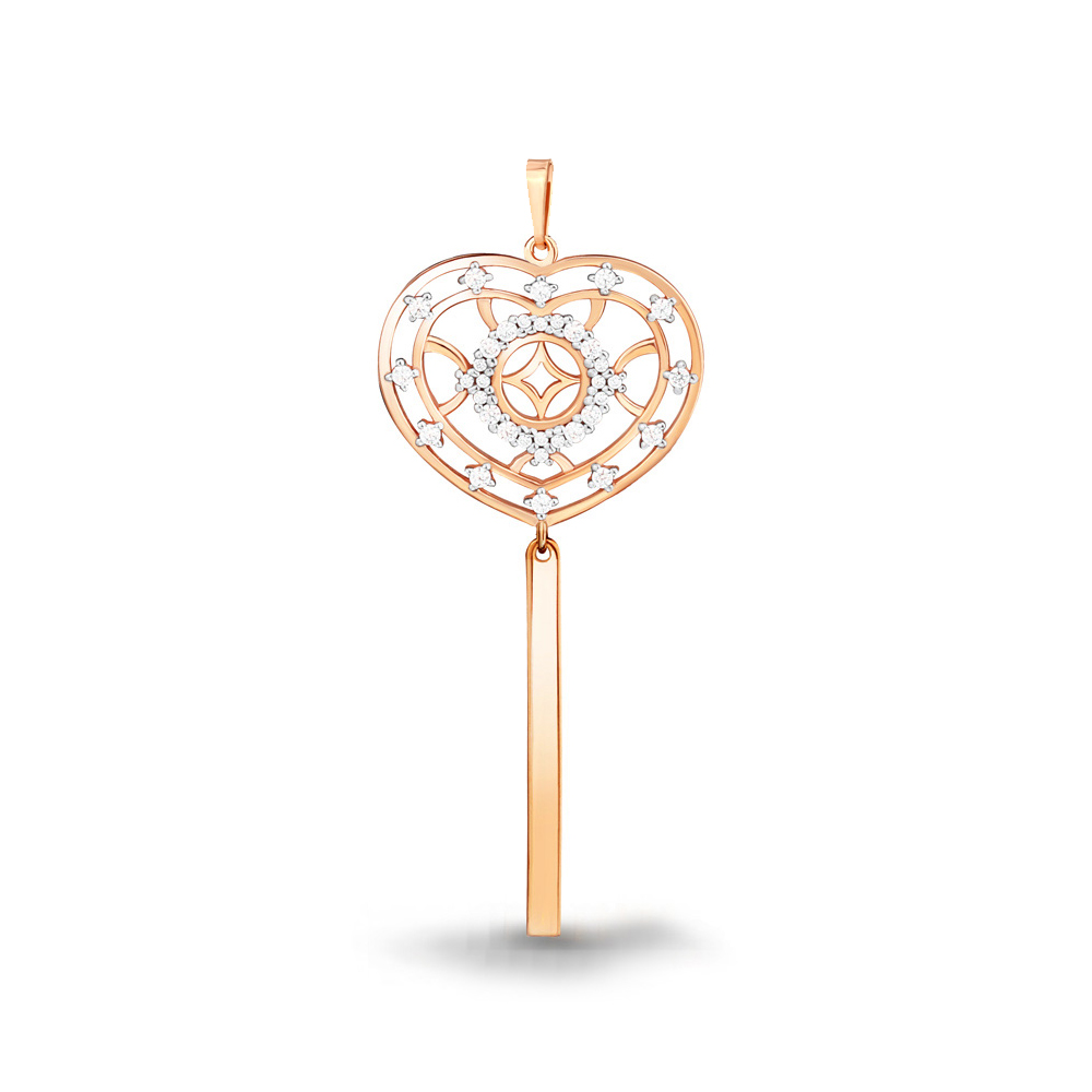 

Подвеска из серебра с фианитом Aquamarine 24259А_925_з, 24259А_925_з
