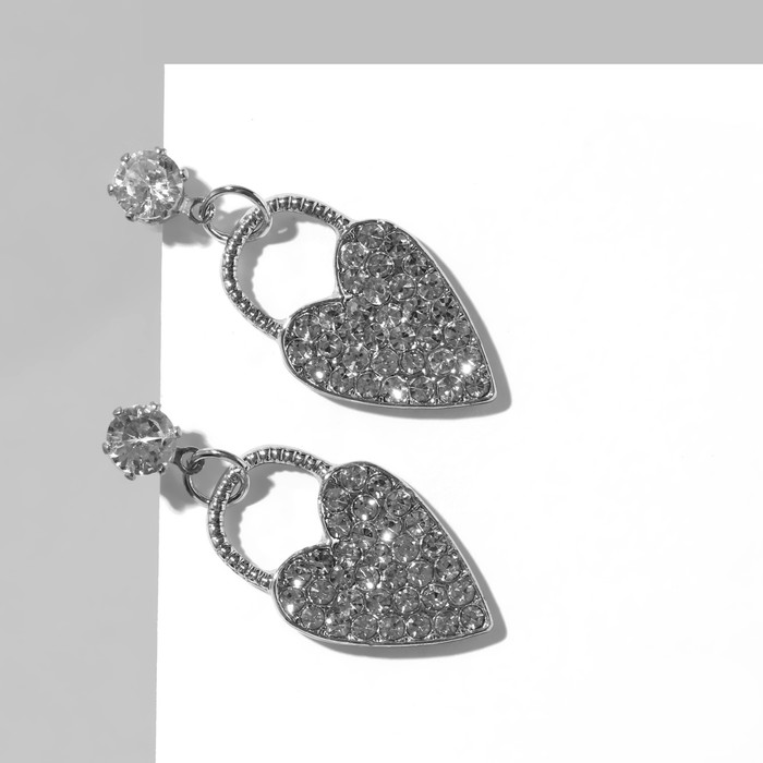 

Серьги из металла Queen Fair 9690818, стразы, 9690818