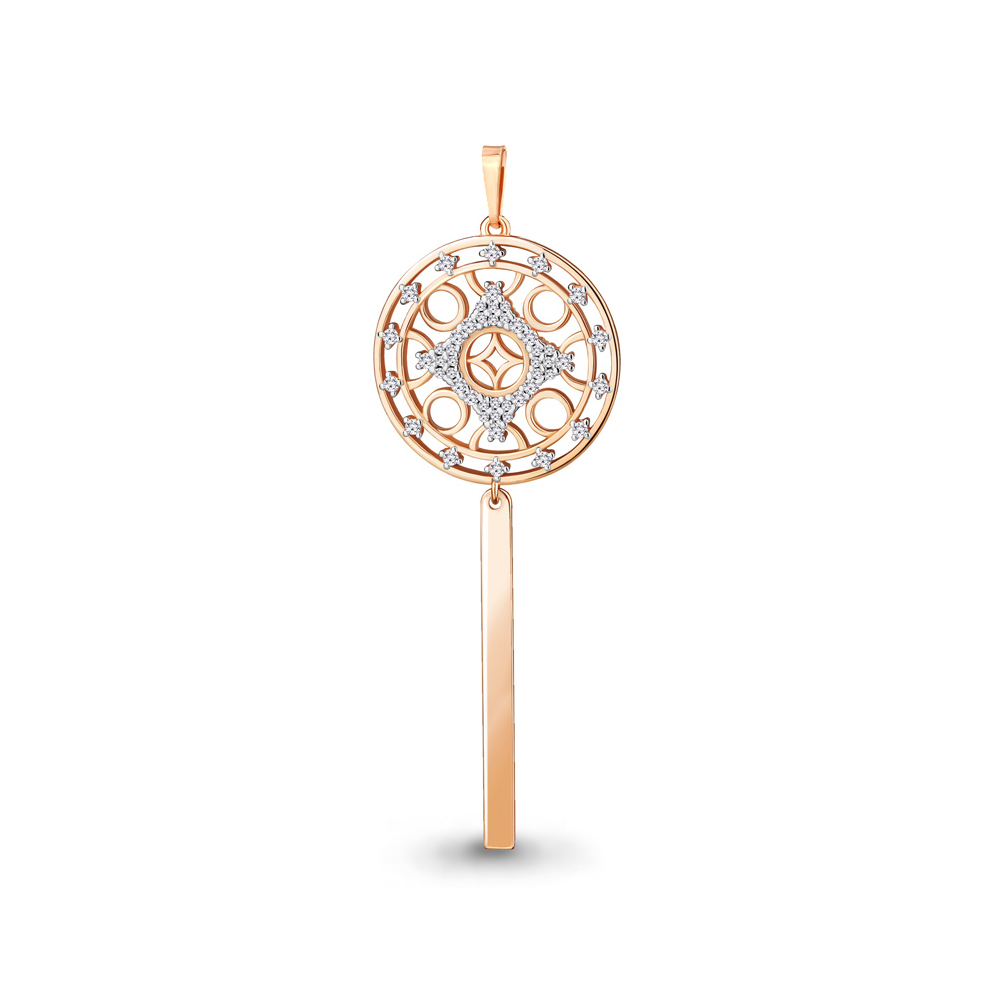 

Подвеска из серебра с фианитом Aquamarine 24258А_925_з, 24258А_925_з