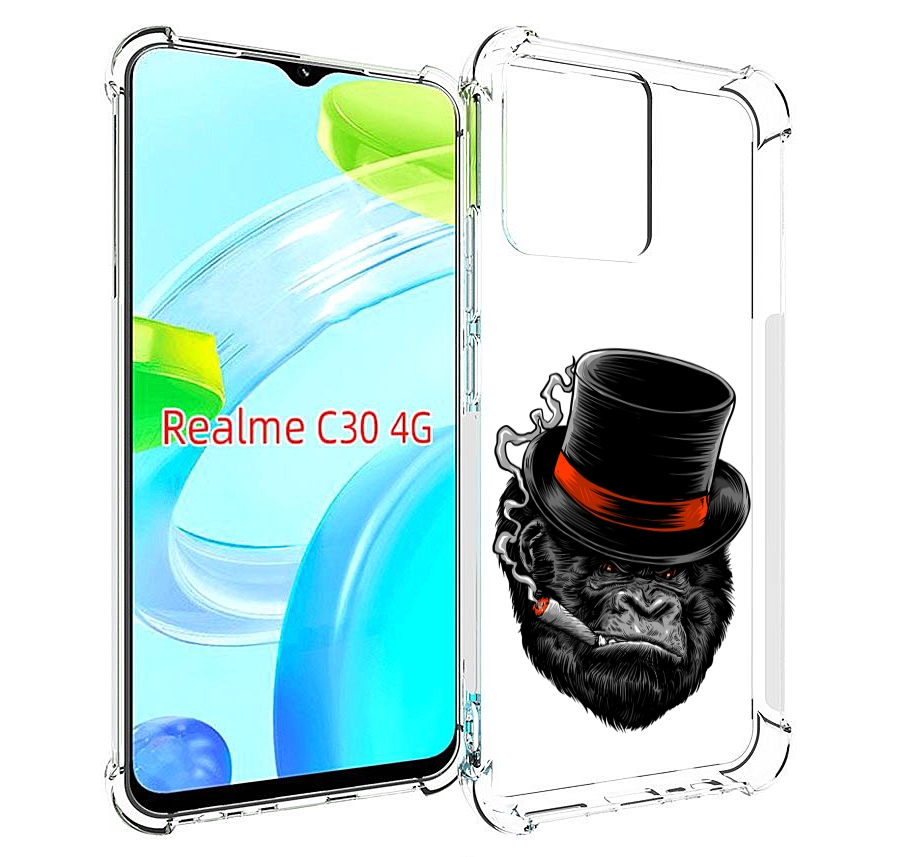 

Чехол MyPads дизайнерская горилла для Realme C30 4G / Narzo 50i Prime, Прозрачный, Tocco