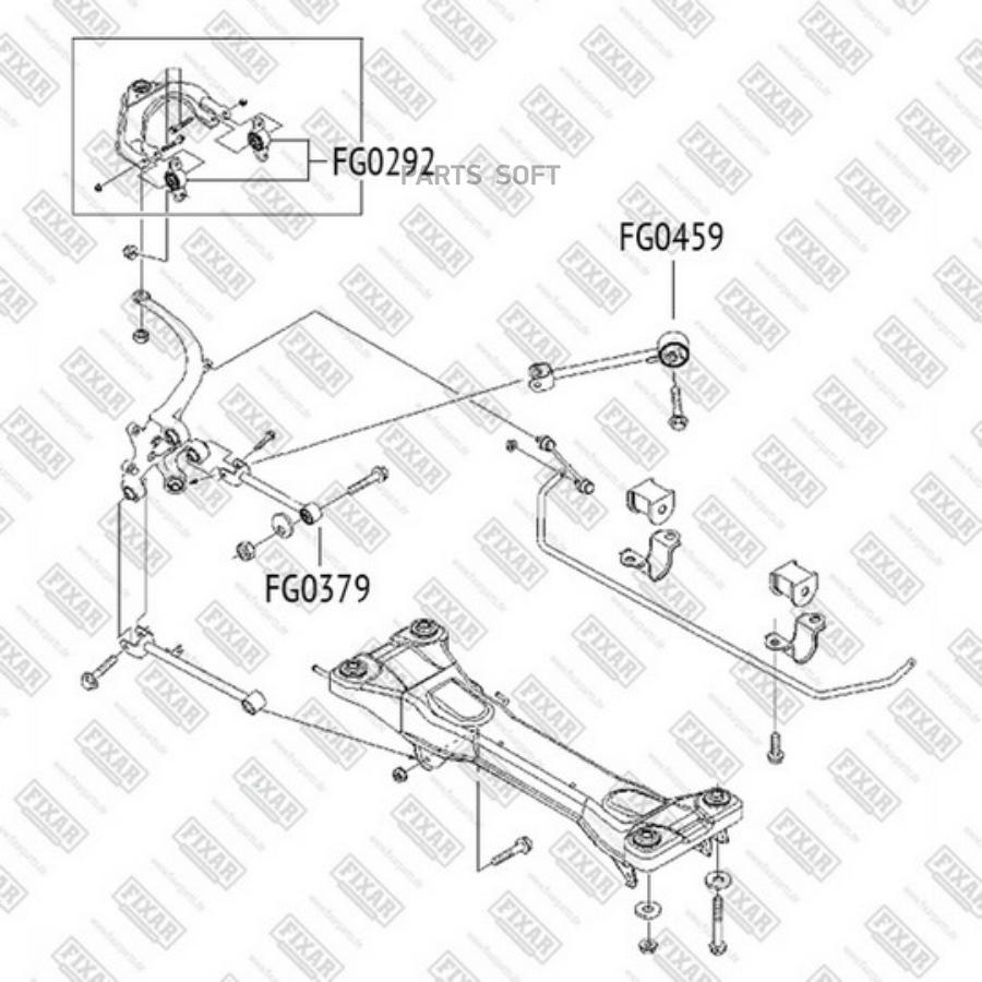 

FIXAR FG0292 С-б.зад.рычага CHEVROLET EPICA 07=