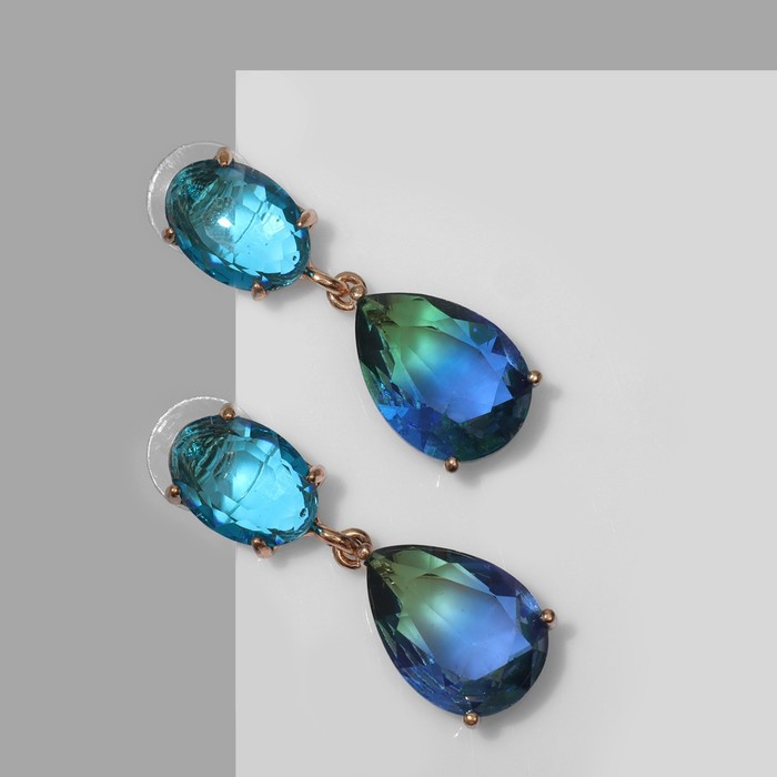 

Серьги из металла Queen Fair 9690845, стекло, 9690845