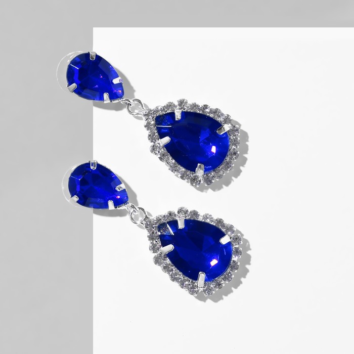 

Серьги из металла Queen Fair 9682195, акрил; стразы, 9682195