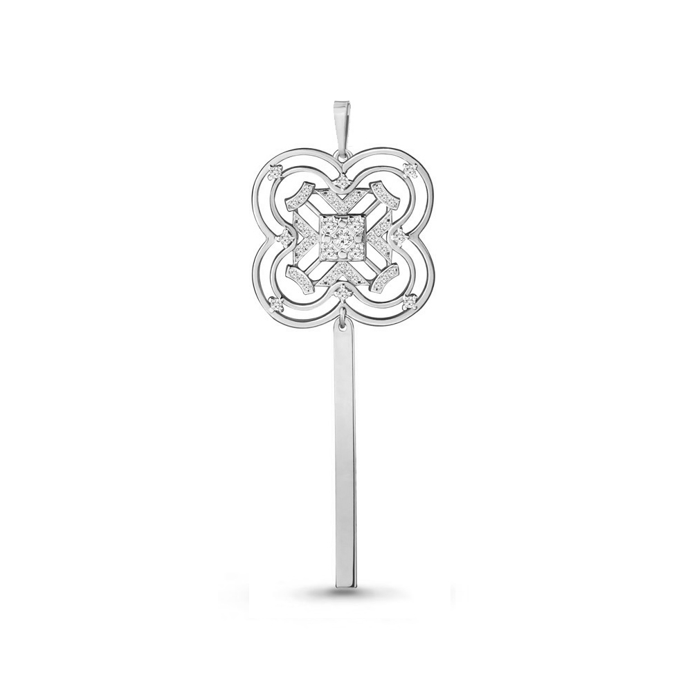 

Подвеска из серебра с фианитом Aquamarine 24255А_925_р, 24255А_925_р