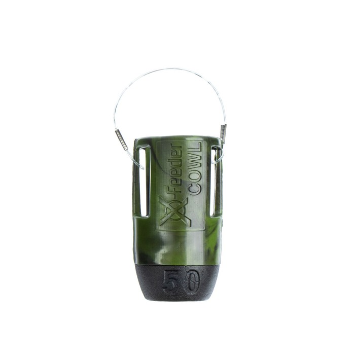 

Груз-кормушка пластиковая X-FEEDER PL CAMO BULLET COWL M, цвет камо, 50 г, 35 мл, Зеленый