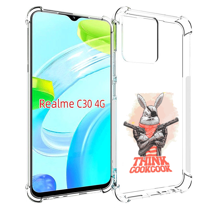 

Чехол MyPads кролик пират для Realme C30 4G / Narzo 50i Prime, Прозрачный, Tocco