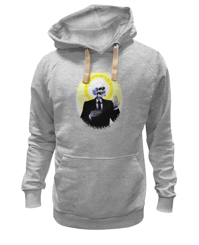 

Худи унисекс Printio Holy skeleton серое 2XL, Серый, Holy skeleton