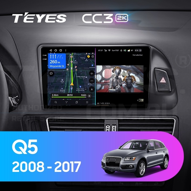 

Штатная магнитола Teyes CC3 2K 6/128 Audi Q5 8R (2008-2017) Тип-А, CC3 2K