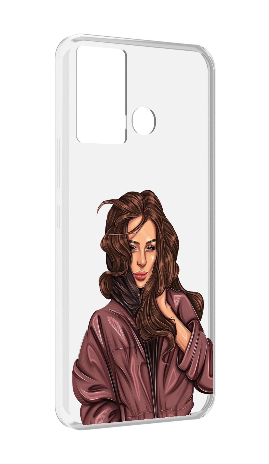 

Чехол MyPads Арт рисунок девушки для Infinix Hot 12 Play, Прозрачный, Tocco