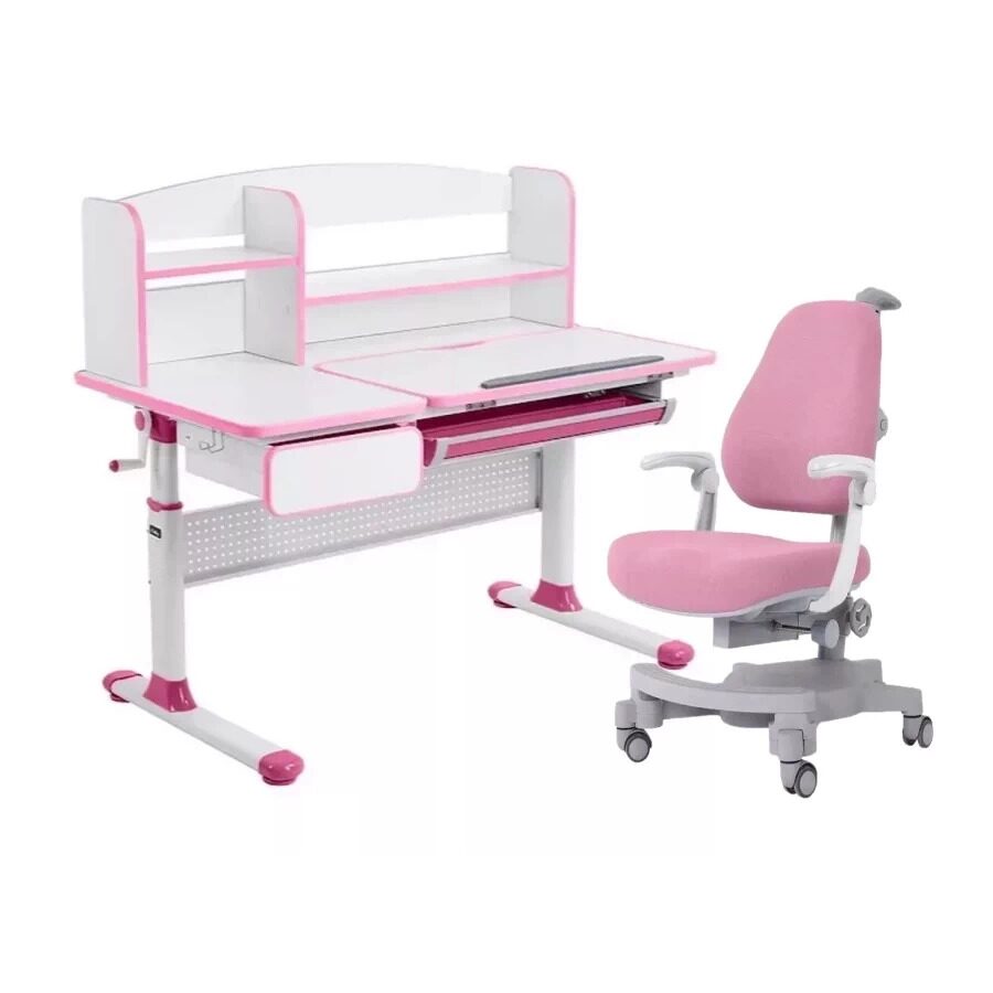 Комплект Cubby парта Rimu Pink, кресло Solidago Pink 375859222553