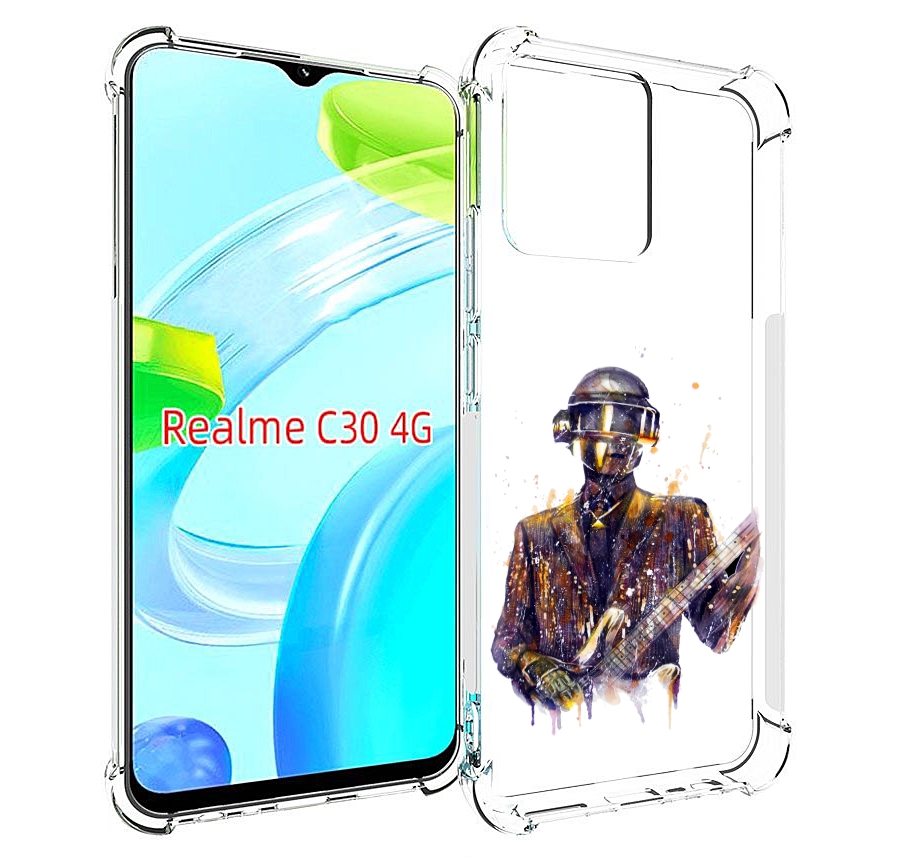 

Чехол MyPads космо-гитарист для Realme C30 4G / Narzo 50i Prime, Прозрачный, Tocco