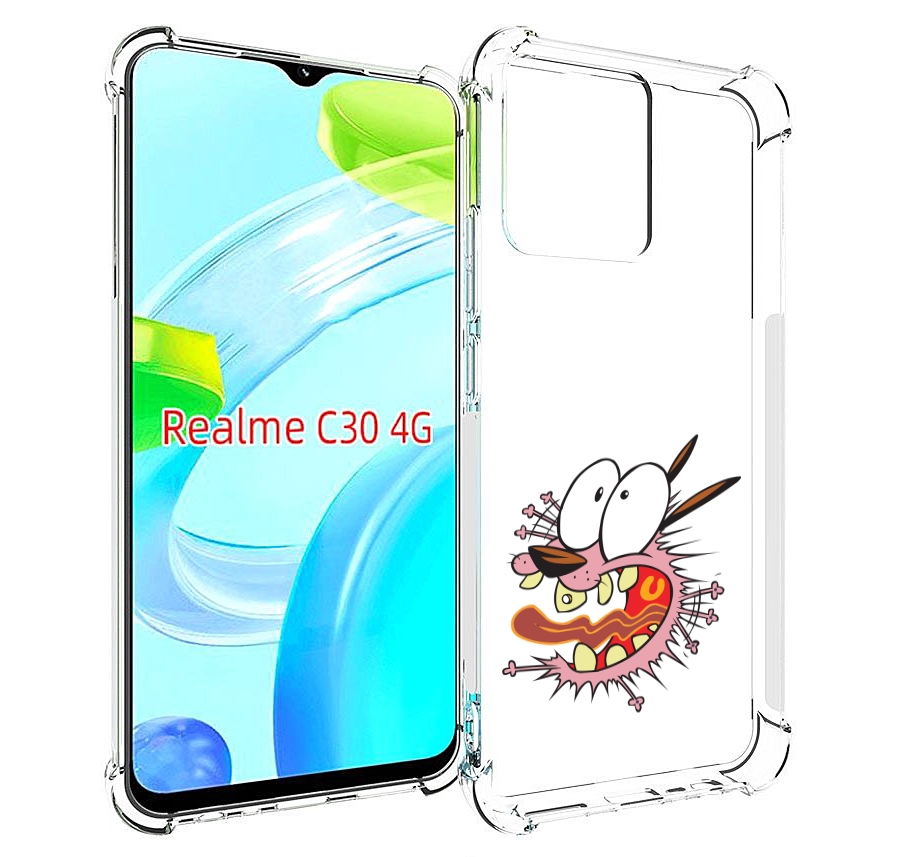 

Чехол MyPads испуганный бобик для Realme C30 4G / Narzo 50i Prime, Прозрачный, Tocco