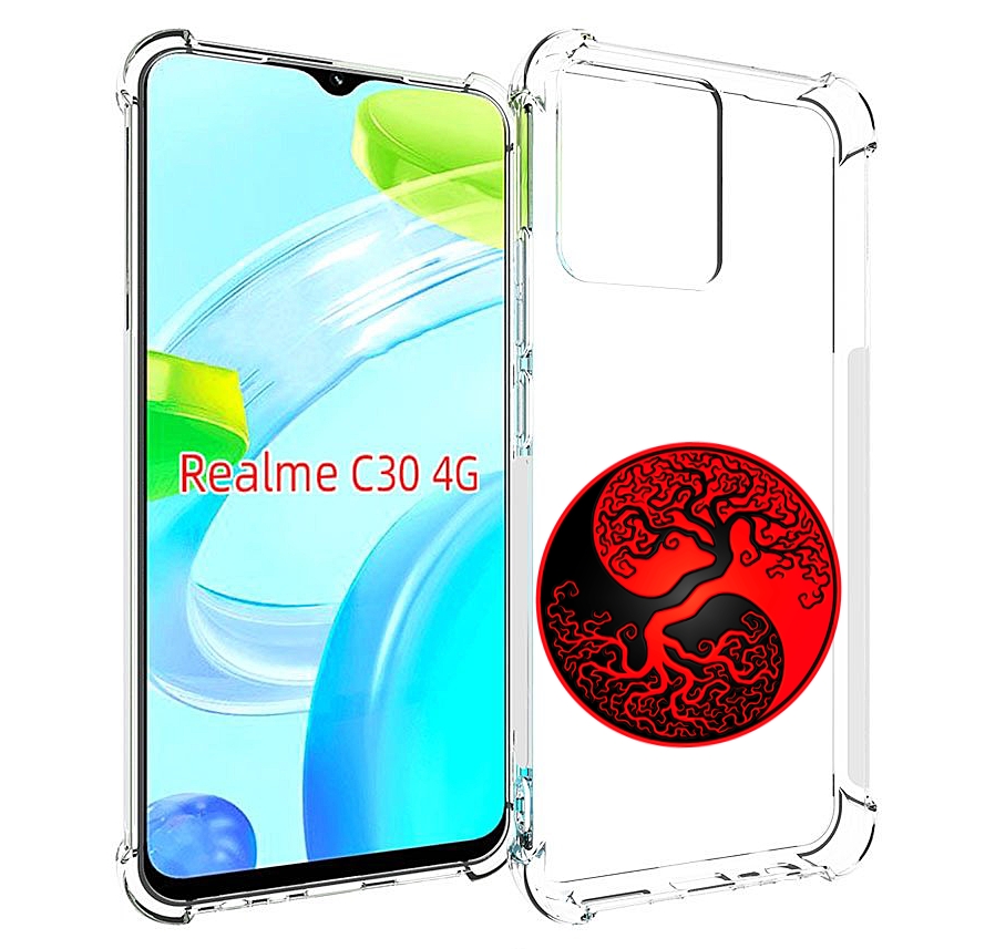 

Чехол MyPads инь янь дерево для Realme C30 4G / Narzo 50i Prime, Прозрачный, Tocco