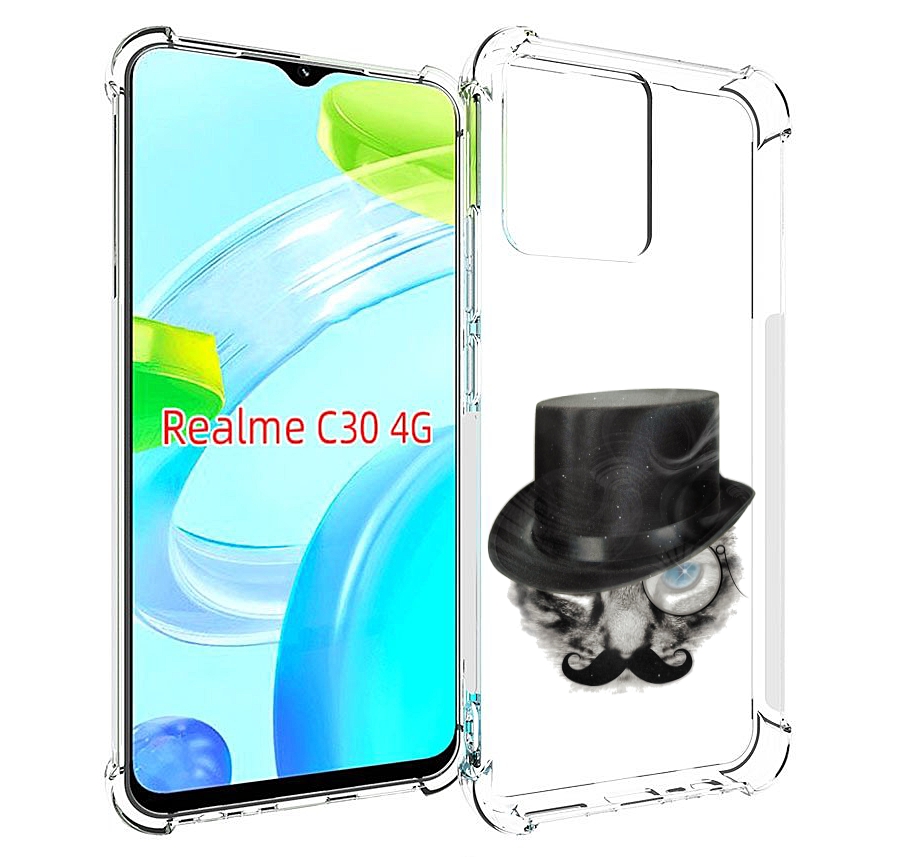 

Чехол MyPads интелегентный кот для Realme C30 4G / Narzo 50i Prime, Прозрачный, Tocco