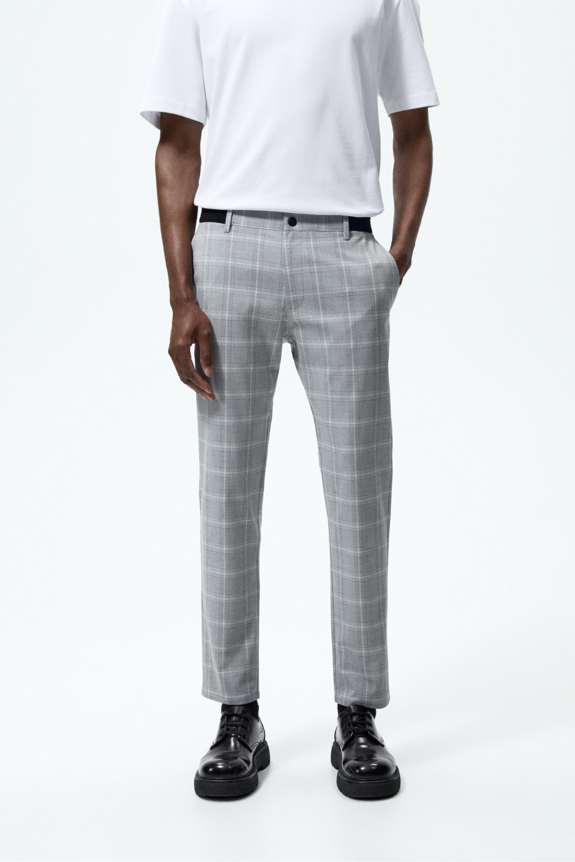 

Брюки мужские ZARA 06861450 серые M (доставка из-за рубежа), Серый, 06861450