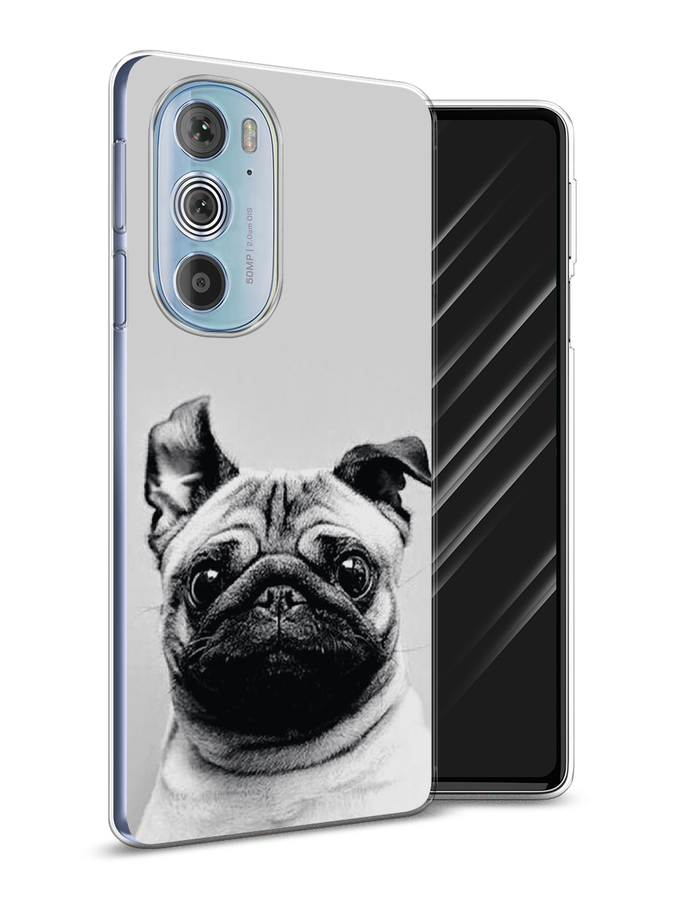 

Чехол Awog на Motorola Edge 30 Pro "Ушастый мопс", Разноцветный, 243350-1