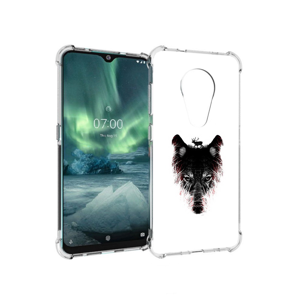 

Чехол MyPads Tocco для Nokia 7.2 волк в траве (PT139171.105.267), Прозрачный, Tocco