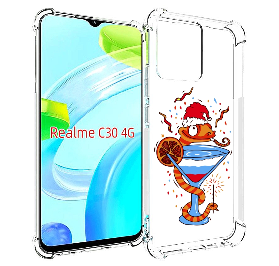 

Чехол MyPads змейка для Realme C30 4G / Narzo 50i Prime, Прозрачный, Tocco