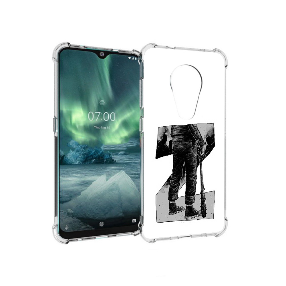 

Чехол MyPads Tocco для Nokia 7.2 воин черно белый (PT139171.105.265), Tocco