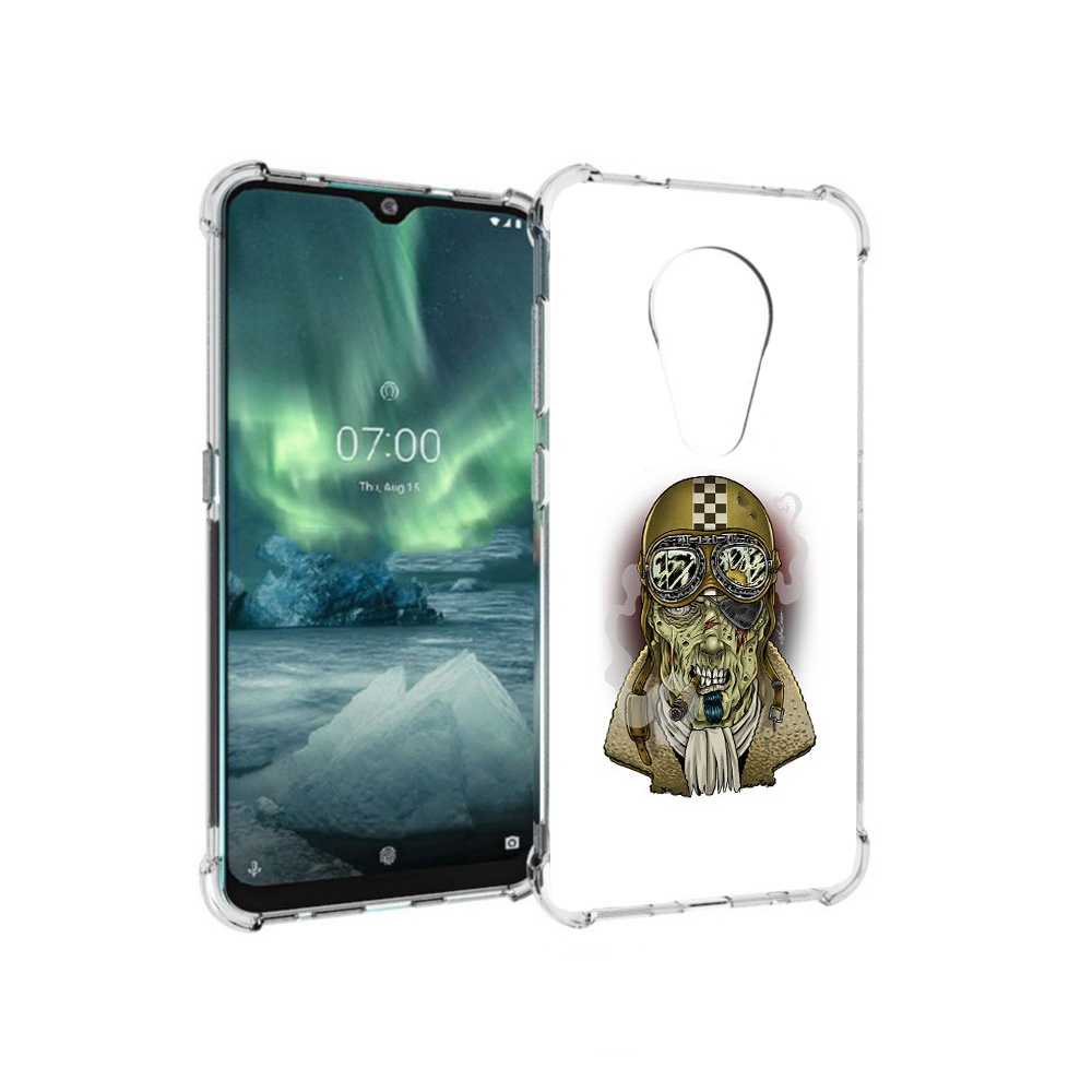 

Чехол MyPads Tocco для Nokia 7.2 военный зомби (PT139171.105.264), Прозрачный, Tocco