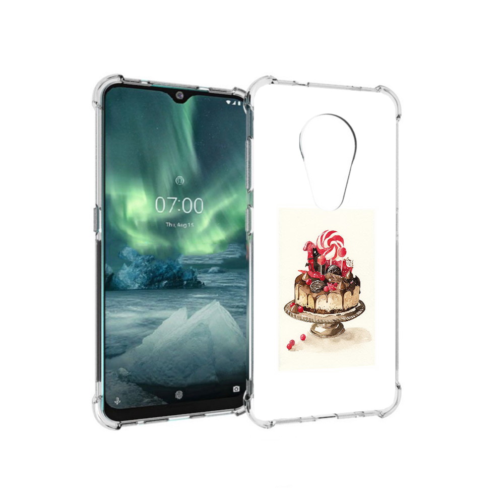 

Чехол MyPads Tocco для Nokia 7.2 вкусный торт (PT139171.105.262), Прозрачный, Tocco