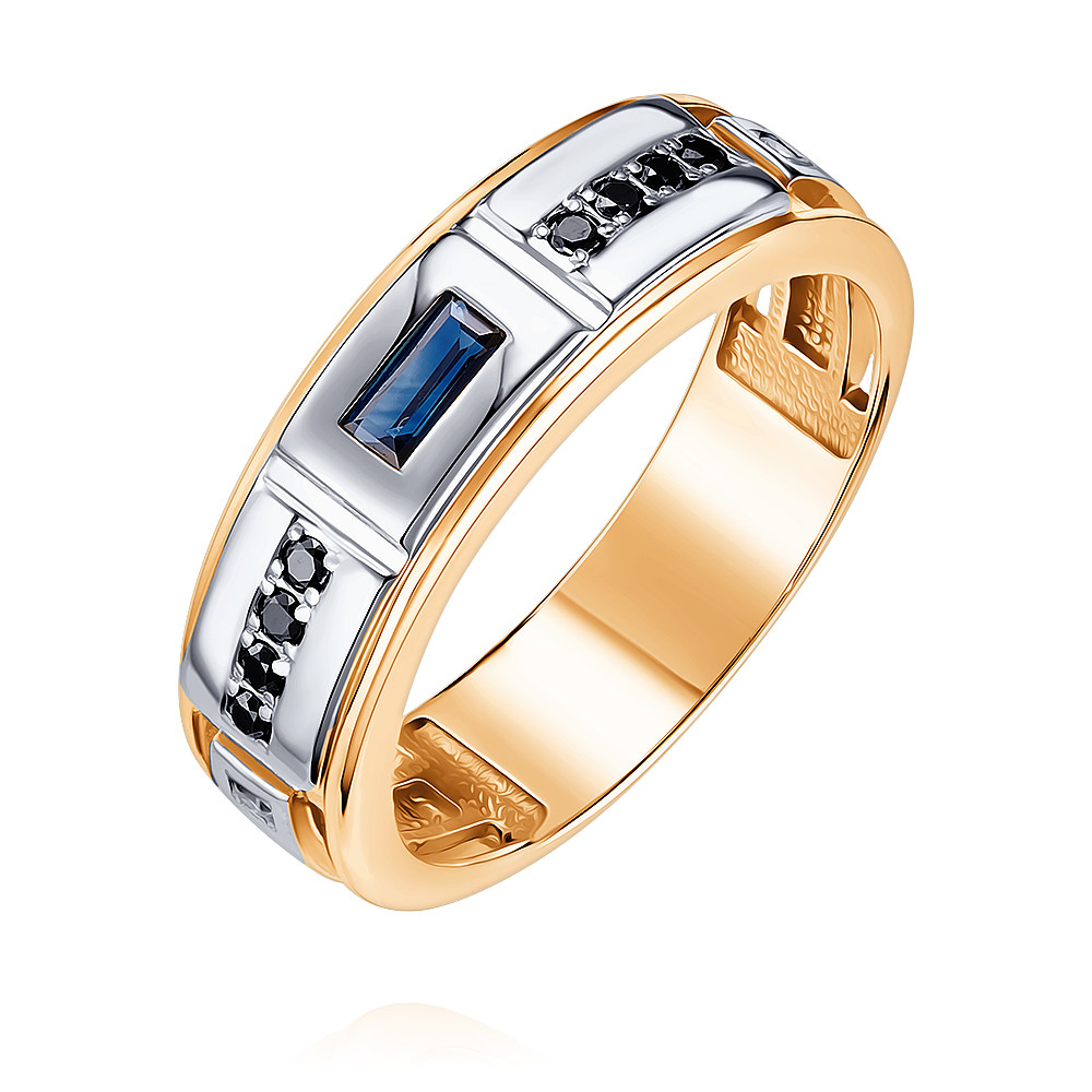 

Кольцо из красного золота с сапфиром/бриллиантом р. , ADAMAS 13038862/01-А50ДЧ-432, 13038862/01-А50ДЧ-432